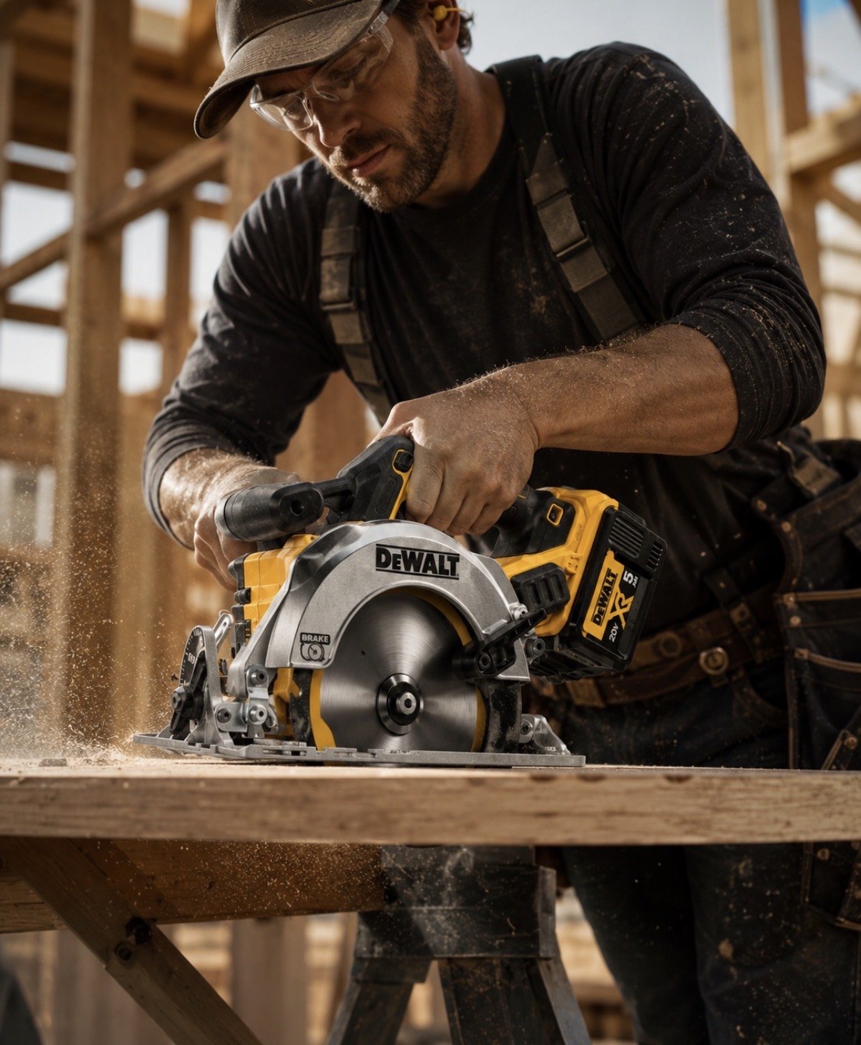 DeWALT 20V MAX XR — Lifestyle Jobsite Photography